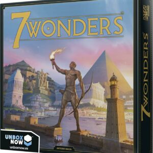 Caja de 7 Wonders, juego de mesa de estrategia y civilizaciones