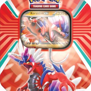 Caja de la lata Leyendas de Paldea con Koraidon ex de JCC Pokémon